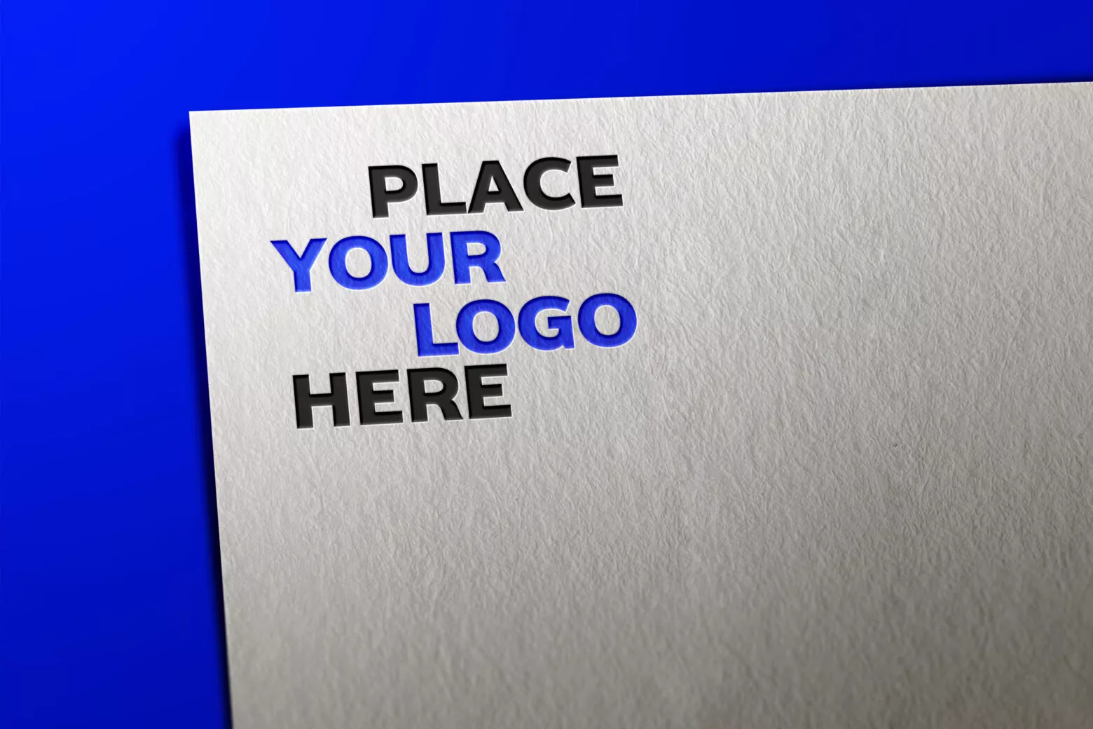 High Quality Paper Logo Mockup
